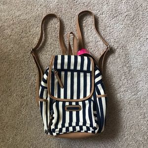 Striped Mini Backpack